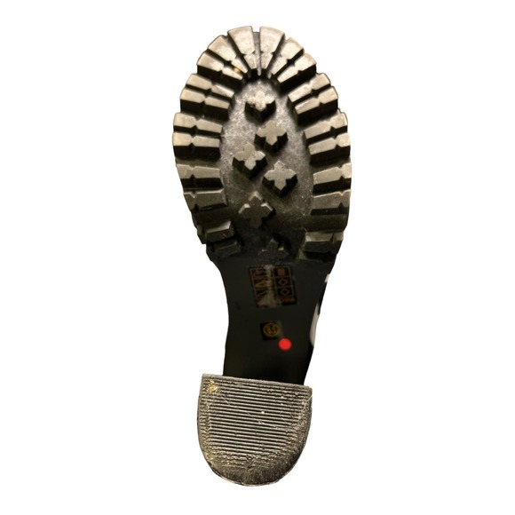 Downtown Dive Butterfly Peep Toe 5" Heel Booties Size 8.5 Purple - Picture 5 of 8